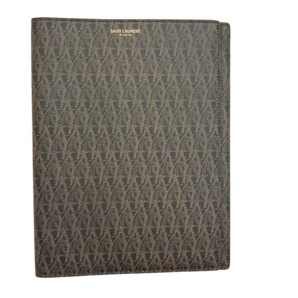 Saint Laurent monogram book cover folio
TOILE MONOGRAMME SAINT LAURENT NERO/LINO